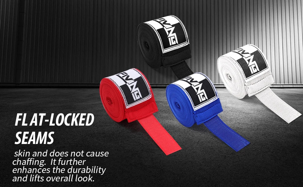 Fiving PRO Hand Wraps - 180" Elastic Boxing Hand Bandages with Thumb Loop & Wrist Support for MMA, Muay Thai, Kickboxing