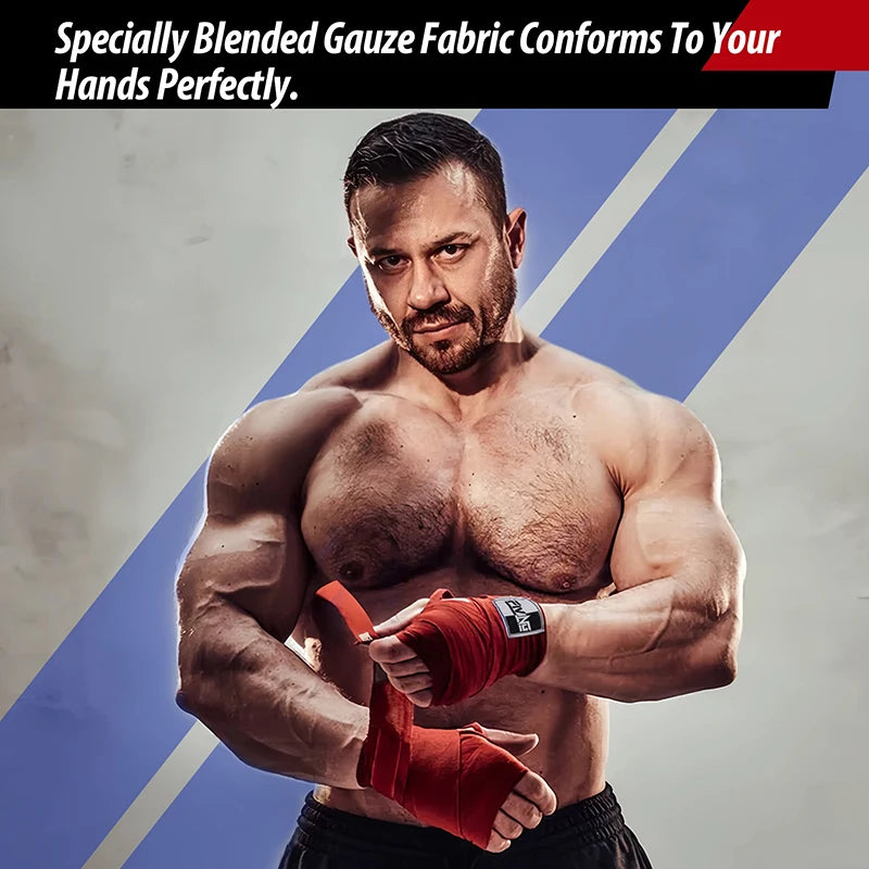 Fiving PRO Hand Wraps - 180" Elastic Boxing Hand Bandages with Thumb Loop & Wrist Support for MMA, Muay Thai, Kickboxing