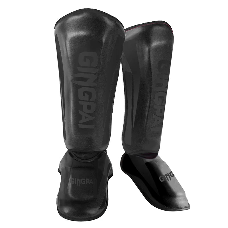 DRAGONSHIELD PRO Shin Guards - Premium Muay Thai & MMA Leg Protectors with Ankle Support for Kickboxing, Sanda, Taekwondo Training