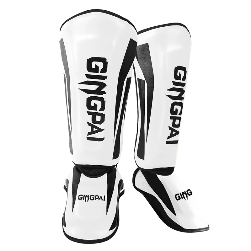 DRAGONSHIELD PRO Shin Guards - Premium Muay Thai & MMA Leg Protectors with Ankle Support for Kickboxing, Sanda, Taekwondo Training